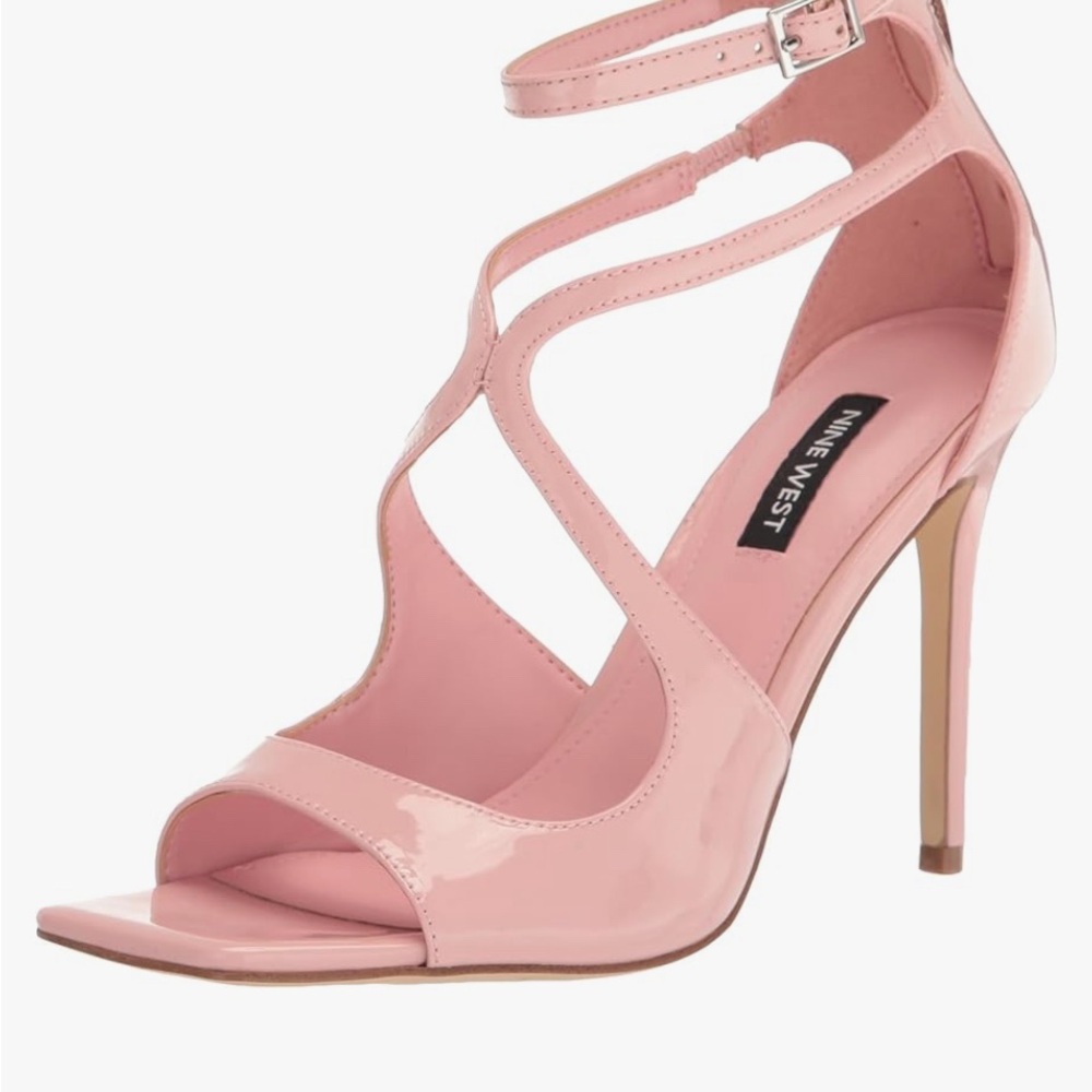Nine West Pink Satin Stiletto Heels